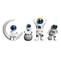 Magideal - Figura Creativa De , Juguetes Educativos Coleccionables, Estatua De Resina, Adorno Exterior, Figurita Para Dormitorio, Decoración De Mesa, R 4 Piezas