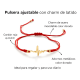 thumbnail image 2 of Pulsera brazalete hilo protección charm de latidos Rojo, 2 of 3