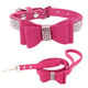 thumbnail image 1 of Collar de perro con pajarita, collar suave deslumbrante con cristales de piedras preciosas de imitación, adecuado para perros con, 1 of 6