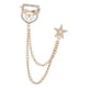 thumbnail image 2 of Hombres Escudo Estrella Broche Traje Pin Metal Tie Clips Exquisito Sombrero Bufanda Tie Pins Aureate, 2 of 5