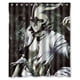 thumbnail image 1 of Cortina de ducha BLEACH, juego de cortinas de baño con ganchos, tamaño 66 x 72 pulgadas, 1 of 3