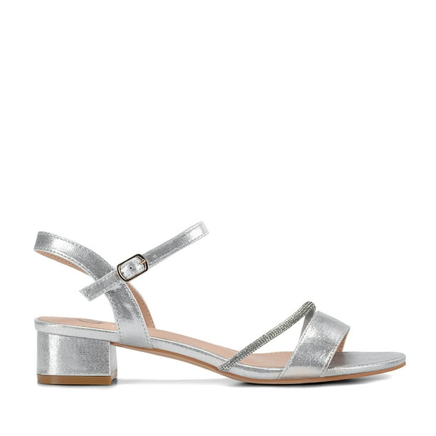 Sandalia Taco Plateada Fiesta Mujer Weide YOU220