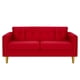 thumbnail image 1 of Sofa New Retro 3c Felpa 01 Rojo, 1 of 6