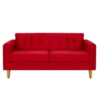 Bodevir - Sofa New Retro 3C Felpa 01 Rojo