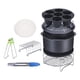 thumbnail image 5 of 11 Uds. Accesorios para freidora de aire Kit de accesorios para freidora de aire pastel barril receta Pan parrilla de doble capa Clip de comida - 8 pulgadas, 5 of 5