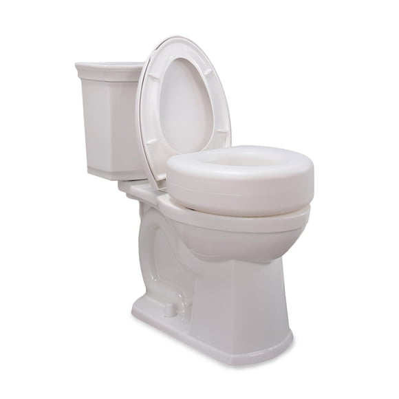 Asiento de inodoro elevado AquaSense 770-610, portátil, 10 cm, para personas mayores