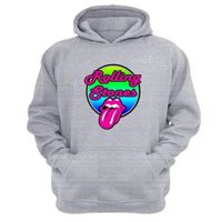 Genérico - Polerón Canguro The Rolling Stones Gris Claro Talla Xs Unisex