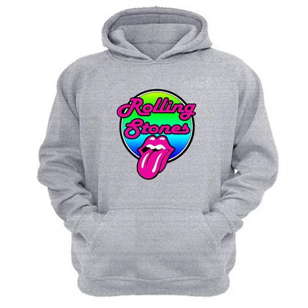 Genérico - Polerón Canguro The Rolling Stones Gris Claro Talla L Unisex