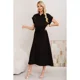 thumbnail image 1 of Maxi Vestido Largo Mujer Tela Tipo Jeans Con Mangas Premium 3373, 1 of 3
