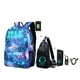 thumbnail image 1 of New School Backpack for Boy Girls Anime Cartoon Luminous Children's Bags Anti-Theft Bookbag Daypack Shoulder Rucksack Laptop Bag, 1 of 3