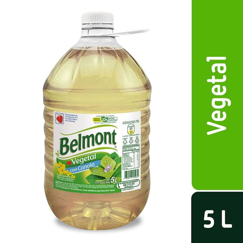 Aceite Vegetal Bidón 5 L Belmont