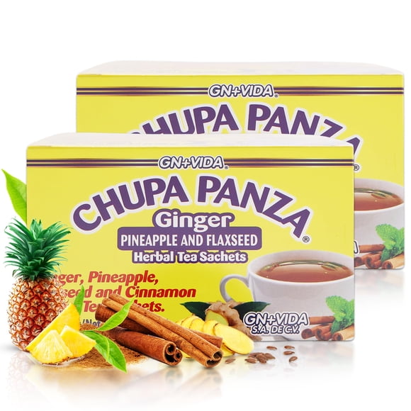 Té GN+Vida Chupa Panza con raíz de jengibre, piña, linaza y canela