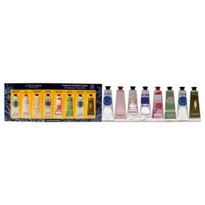 Loccitane - Fantástico Kit De Cremas De Manos De Para Unisex: Piel Seca, Rosa, Flor De Cerezo, Lavanda, Flora Pivoína, Almendra, Gel De Crema De Manos Refrescante De Verveine