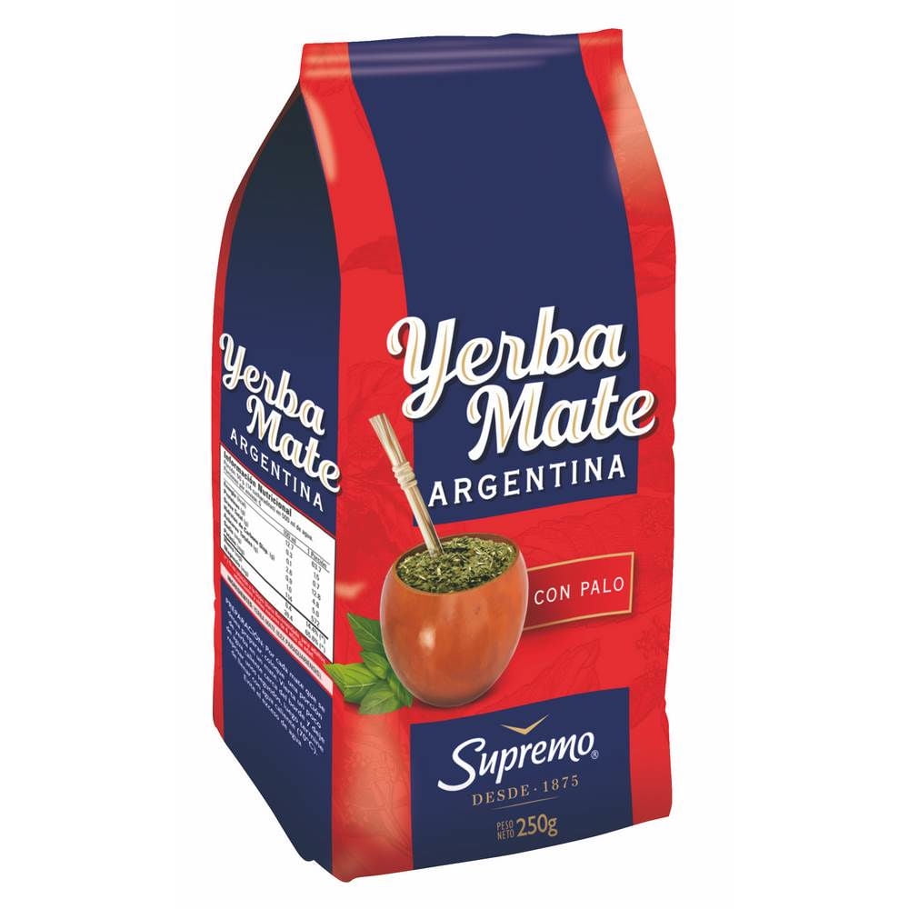 Yerba Mate Argentina Con Palo 250 g Supremo
