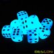 thumbnail image 2 of Juego de dados Bescon Icy Rocks, bicolor, brillante, D6, 16 mm, Icy Rocks, 2 of 8