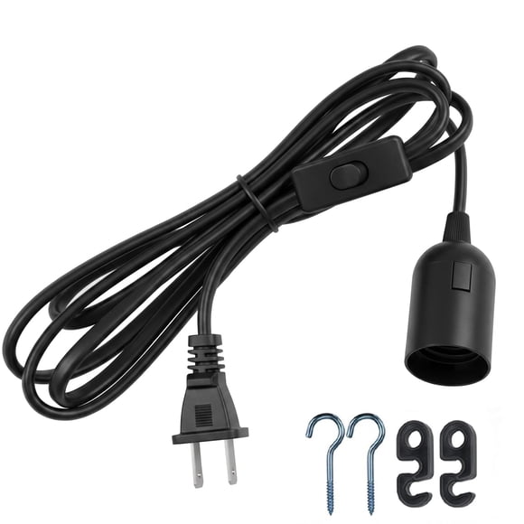 Cable para Lámpara Colgante Zarnicy 5 m E26/E27 Negro - 1 unidad