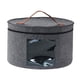 thumbnail image 1 of Caja Para Sombreros, Caja Organizadora Redonda De Fieltro Portátil Para Armario, Ropa, Almacenamiento De Juguetes, Gris, 33x26cm, 1 of 5