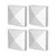thumbnail image 2 of 4 Tapas Para Postes Piramidales, Cubiertas Para Postes De Buzones, Cubiertas Para Postes De Valla Exterior, Color Blanco, 2 of 5