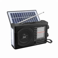 Radio Portatil Am/Fm Solar Recargable Con Linterna Mlab Sunshine