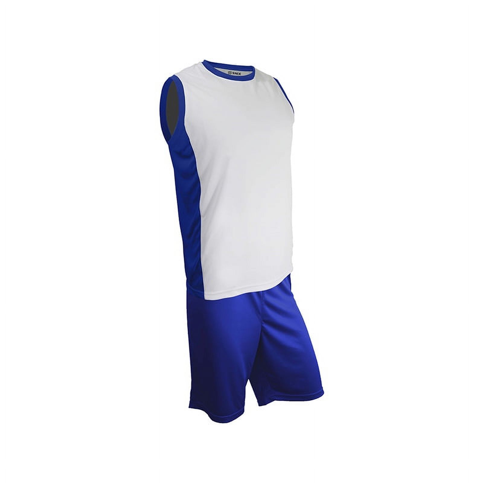 Snix - Uniforme De Baloncesto Onix Para Adulto Azul Rey Y Blanco Talla M