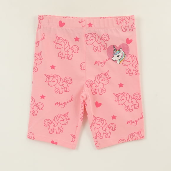 Calza Niña Rosado Full Print Unicornio
