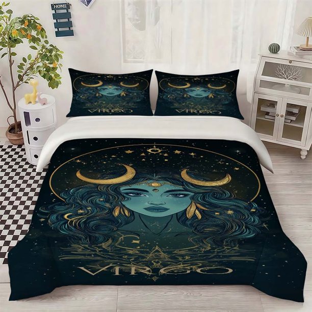 Virgo Astrology Chart Pattern Set Soft and Comfortable Bedding Set