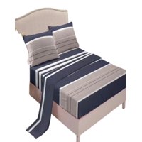 Genérica - Juego Sábanas Algodón King Suaves 8O11