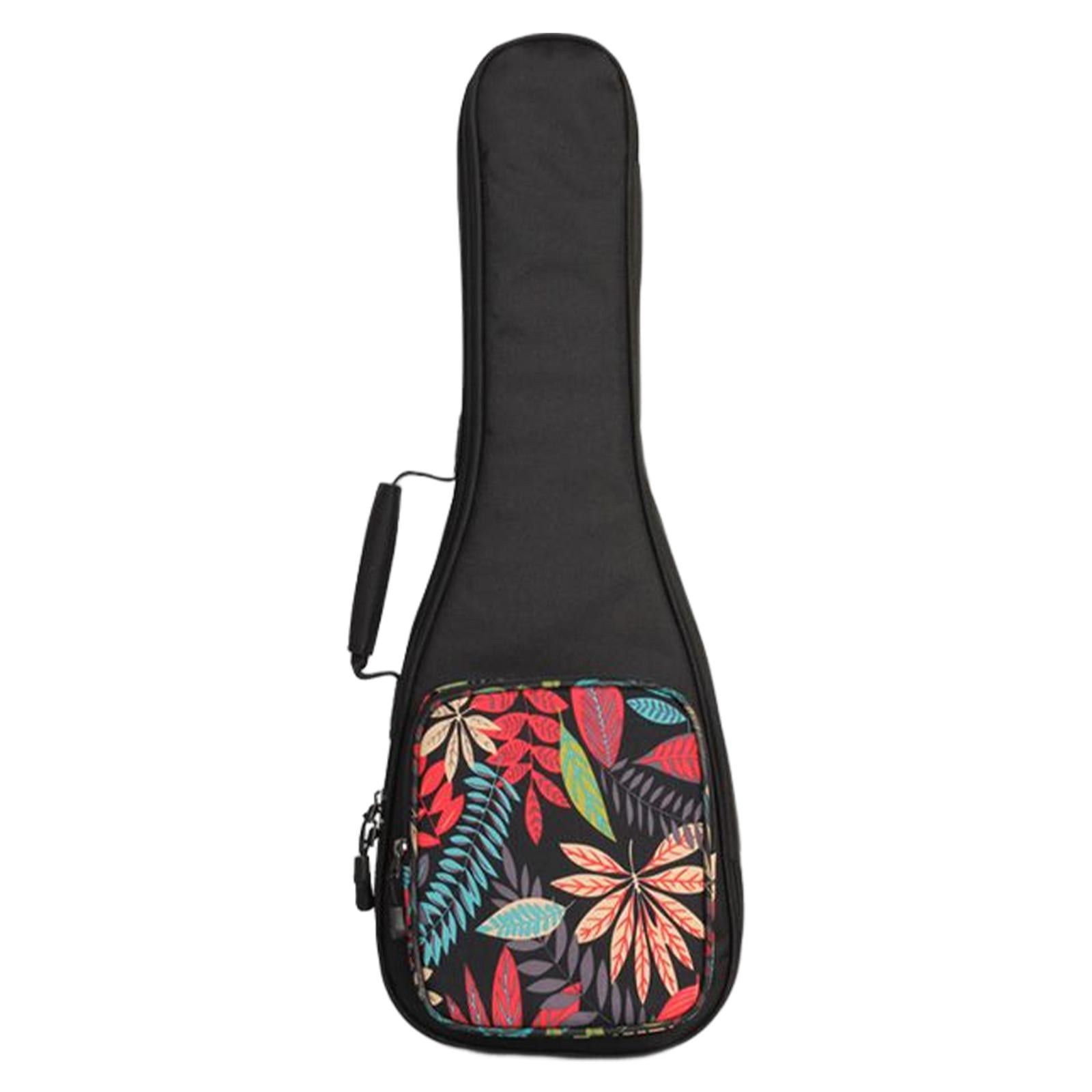 Bothyi - Estuche De Transporte Para Ukelele, Nailon, Para Concierto Soprano, Tenor, Acolchado Grueso, 21 Pulgadas, Negro