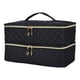 thumbnail image 3 of Bolsa de almacenamiento de esmalte de uñas de doble capa, bolsa de transporte de viaje, estuche organizador de esmalte de uñas con bolsillos múltiples Negro, 3 of 5