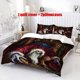 thumbnail image 1 of 3pcs Krampus Demon Christmas Punishment Legend Illustration Themed Bedding Set Including a Duvet Cover And Pillowcases, 1 of 5