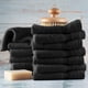 thumbnail image 3 of Toallita Hearth & Harbor, 100% algodón, 13 x 13 cm, 12 unidades, color negro, 3 of 8