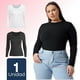 thumbnail image 1 of Camiseta Polar Manga Larga Primera Capa Mujer polera Blanco y Negro M, 1 of 6
