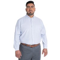 Kotting - Camisa Oxford Listada Regular Fit Azul Cielo L
