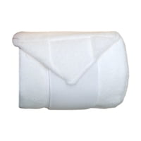 Ioensy - 4X Envolturas Para Patas De Caballo, Forro Polar Grueso Para Carreras, Accesorios Ecuestres, Ejercicio, Blanco