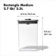 thumbnail image 2 of Recipiente OXO Steel POP, rectangular mediano, 2,5 L, para arroz y pasta, 2 of 7