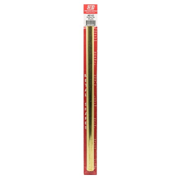 Tubo de latón K&S Precision Metals de 15,9 mm x 30 cm