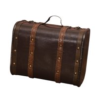 Bothyi - Adorno Decorativo De Maleta De Madera Estilo Vintage Para Escaparate De Fiesta Temática, 26,5 Cm X 15 Cm X 21 Cm