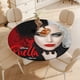 thumbnail image 4 of Cruella-theme Fitted Round Tablecloths Elastic Edged Table Covers Waterproof Table Cloth for Kitchen Holiday Party Tables Decor 120cm, 4 of 6