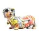 thumbnail image 3 of Adorno De Estatua De Perro Animal De Resina Moderno Para Sala De Estar Estantería Mesita De Noche Naranja, 3 of 3