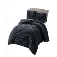 Genérico - Cobertor Imitacion De Piel De Conejo 2P 230Cmx250Cm Color Gris