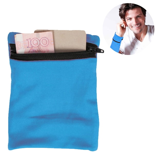 Monedero de muñeca de viaje con bolsillo con cremallera para efectivo, tarjetas y dinero. Ideal para viajar, correr, caminar y hacer senderismo.
