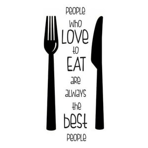 Rienda Libre Graphics - Decomural People Who Love To Eat Kitchen Ws-40874