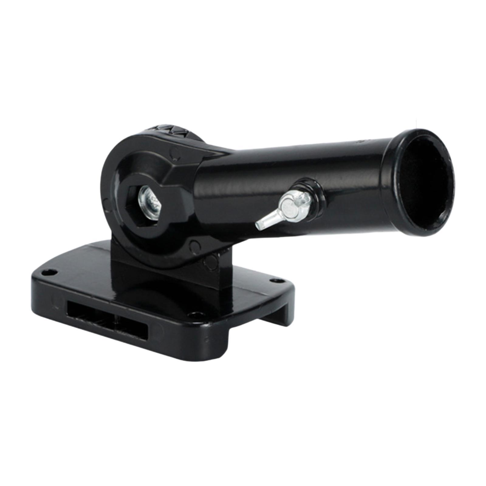 Magideal - Soporte Para Asta De Bandera, Montaje En Pared, Herrajes Metálicos, Ajustable, Premium, Accesorios, Soporte De Montaje Estable, Soporte Para Asta De B Negro