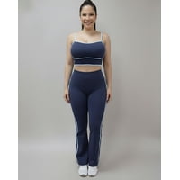 Flix Spa - Conjunto Deportivo Mujer Top Y Calza Flare Premium