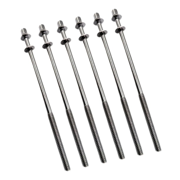 6x Varillas de tensión para batería Tornillos de fijación para batería con arandelas Tornillos de 5 mm para orejetas de batería Pernos para orejetas d M5x110mm