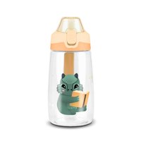 Genérico - Botella Infantil Plástico 500 Ml Coral Naranja