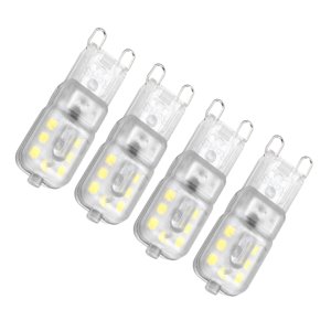 Ioensy - 4 Uds G9 Bombilla Led 3000K Lámpara De Araña Para Iluminación Del Hogar Luz Colgante 3W