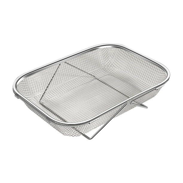 Cesta de drenaje para frutas y verduras, colador sobre el fregadero, cesta de almacenamiento para el hogar, cesta de drenaje retráctil para exhibición extra grande