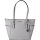 thumbnail image 1 of Cartera Michael Kors Charlotte Grande Cuero Saffiano Gris Perla, 1 of 3