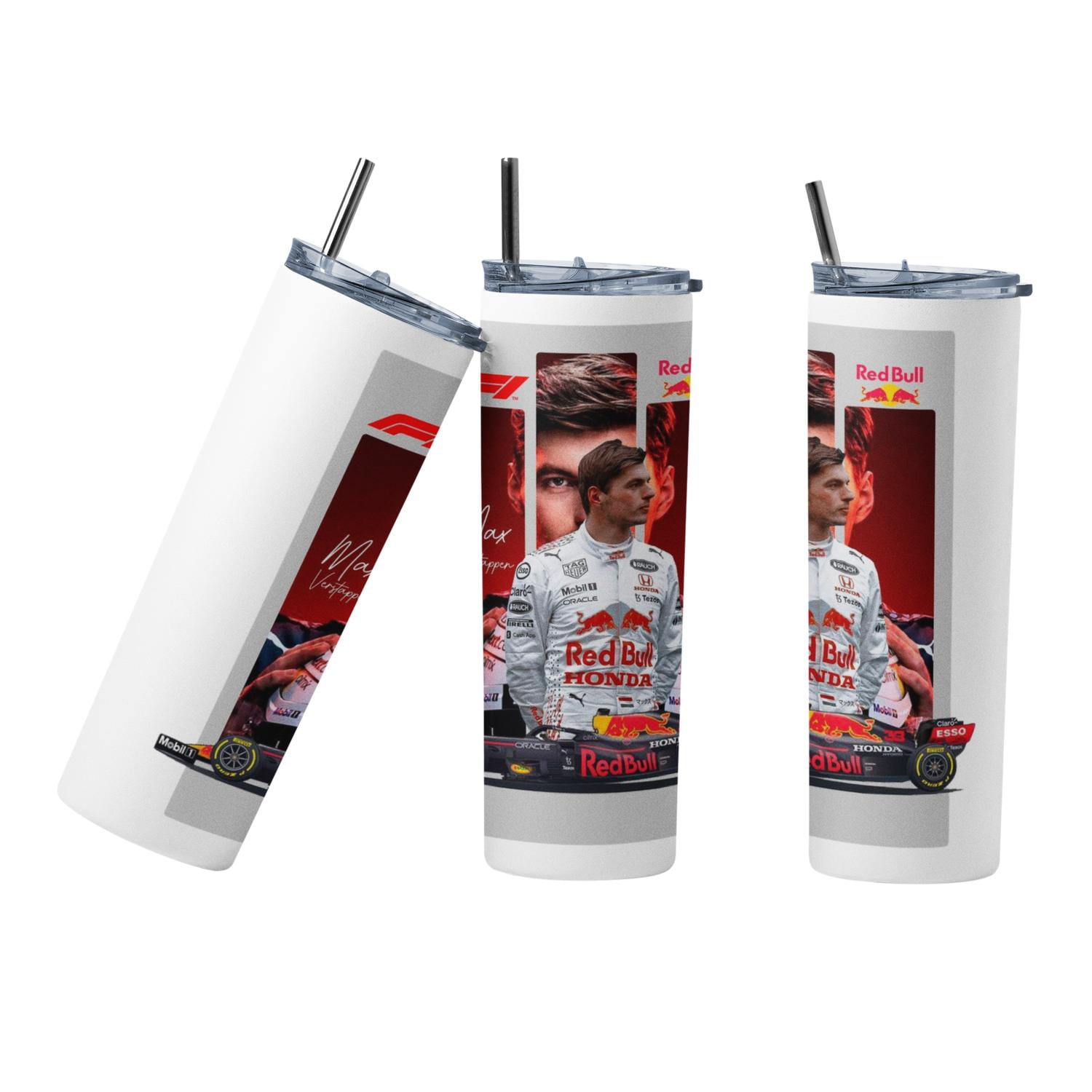 Sm - Termo Botella Termica F1 Max Red Bull Blanco 10